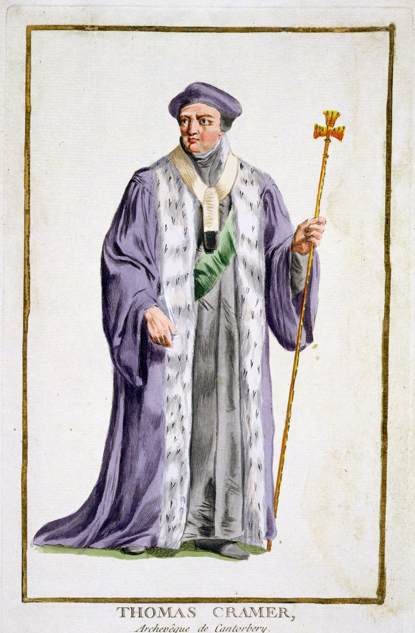 Thomas Cranmer, Erzbischof von Canterbury, aus 