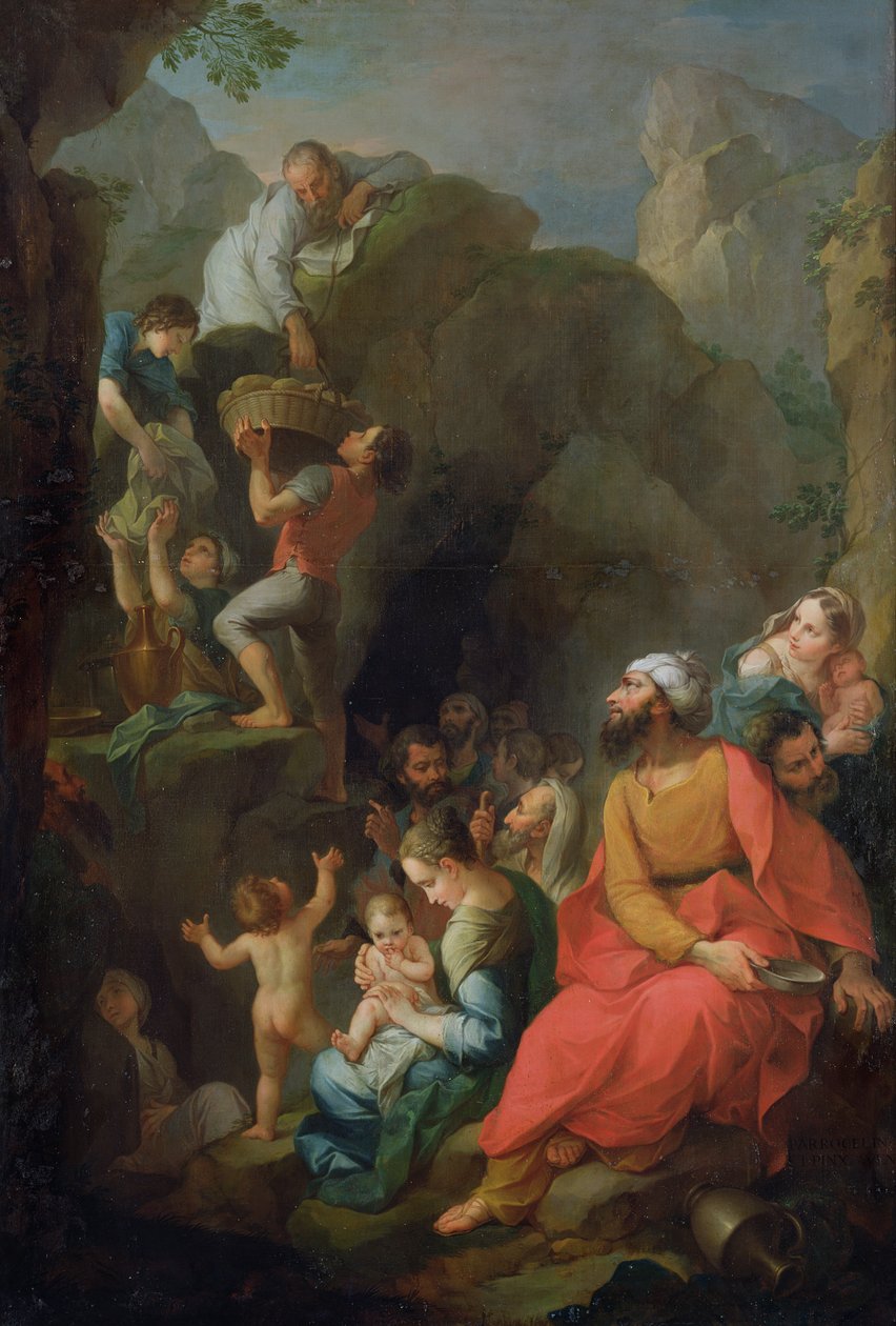 Tobit flieht mit seinen Gefährten aus der Gefangenschaft, 1733 von Pierre Parrocel