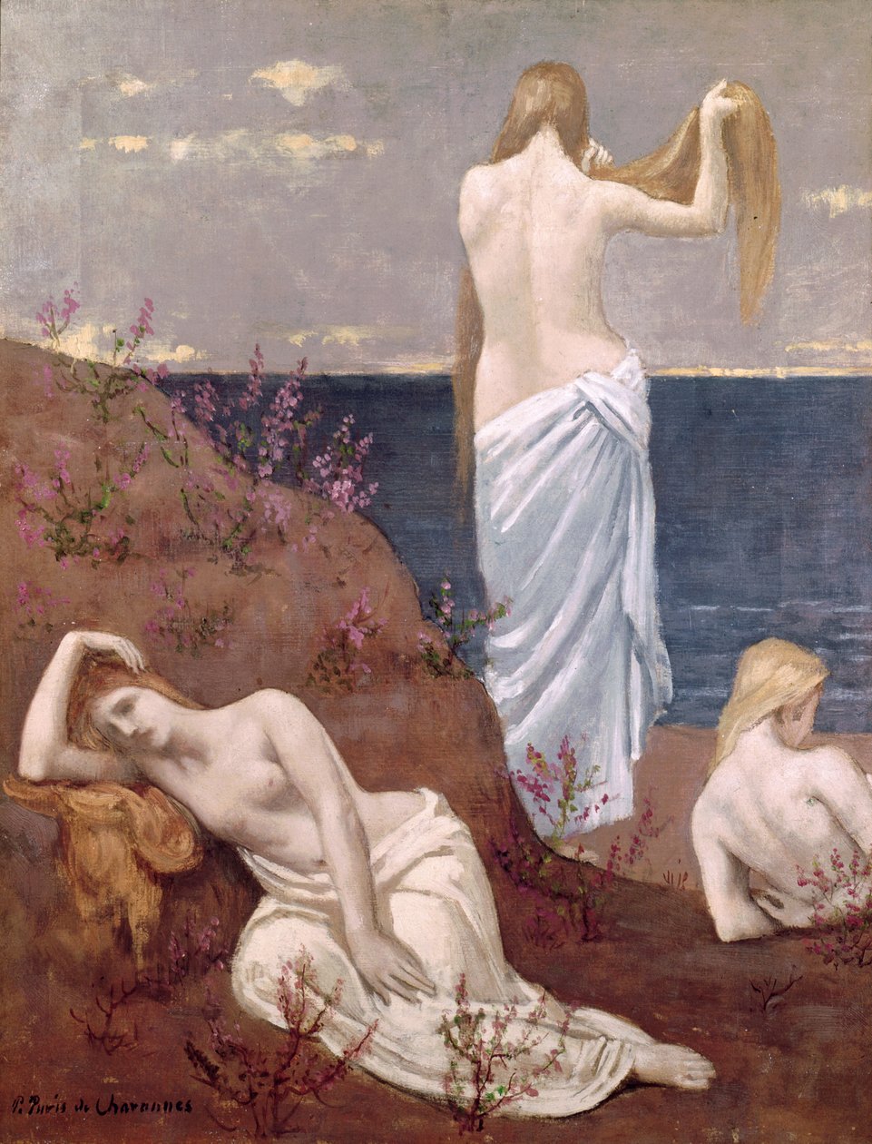 Junge Mädchen am Meer, vor 1894 von Pierre Puvis de Chavannes