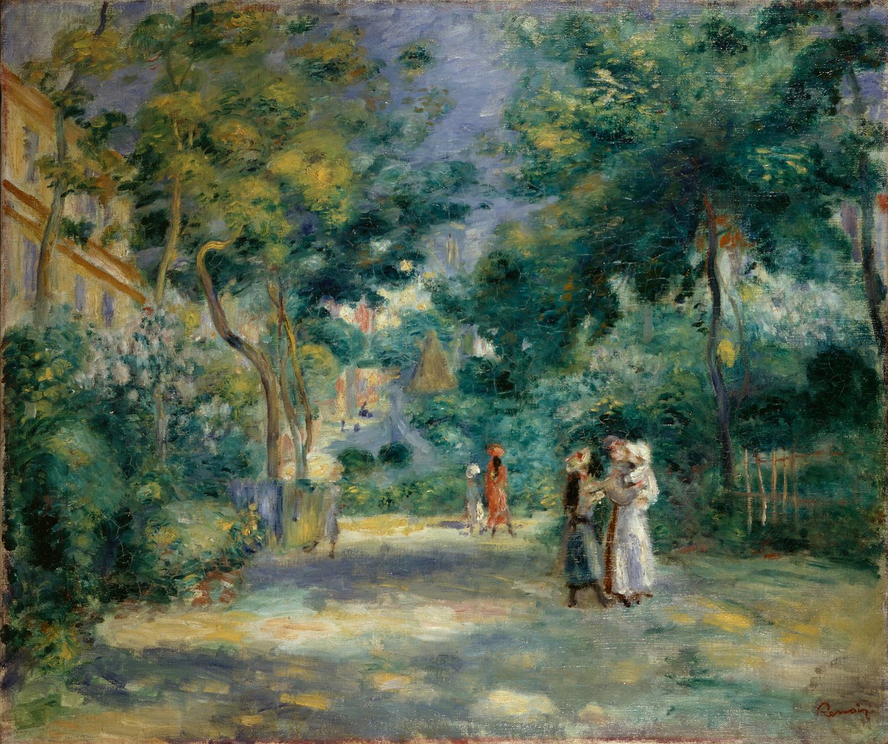 Ein Garten in Montmartre, 1890-1899 von Pierre Auguste Renoir