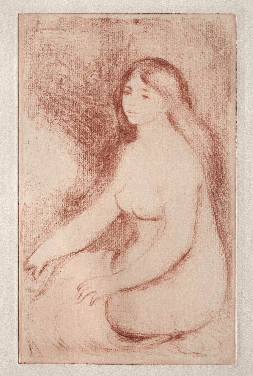 Sitzende Badende, um 1905 von Pierre Auguste Renoir