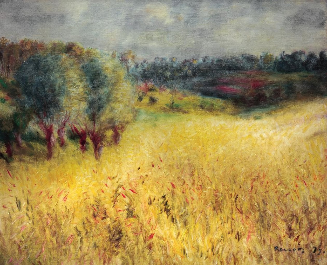 Das Kornfeld von Pierre Auguste Renoir