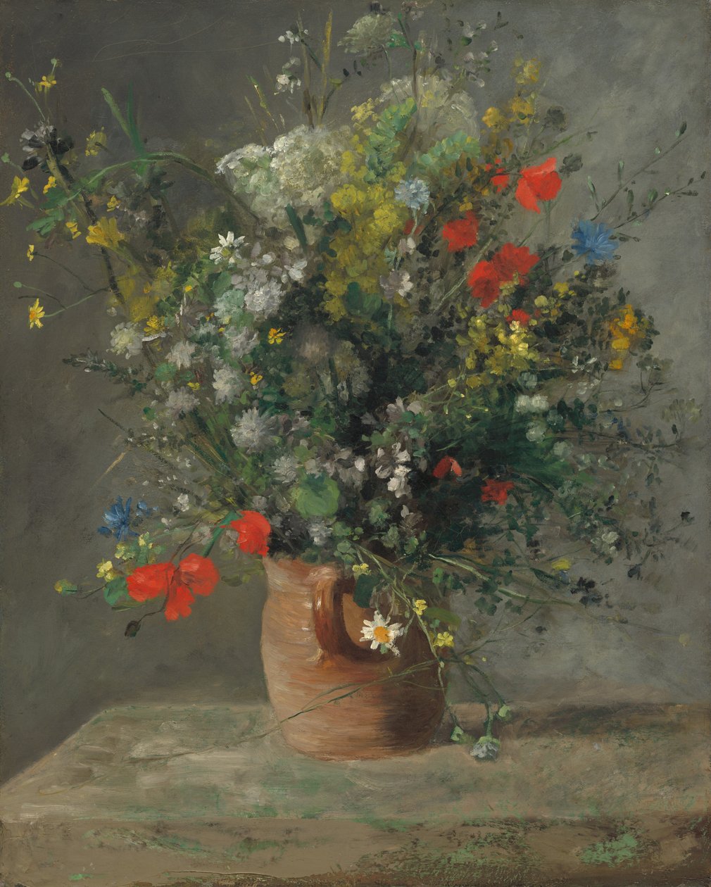 Blumen in einer Vase, ca. 1866 von Pierre Auguste Renoir