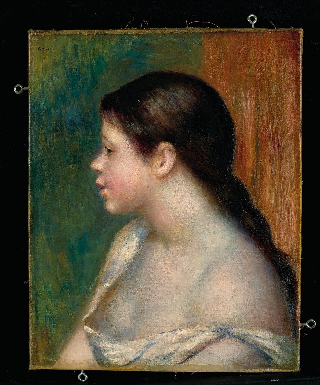 Kopf eines jungen Mädchens von Pierre Auguste Renoir