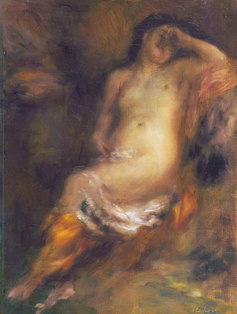 Im Schlaf versunkene Badende von Pierre Auguste Renoir