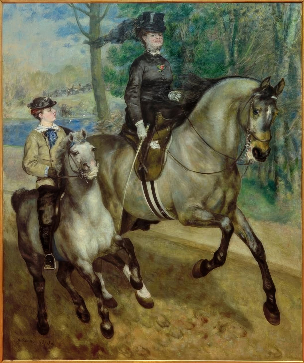 Reiterin im Bois de Boulogne von Pierre Auguste Renoir