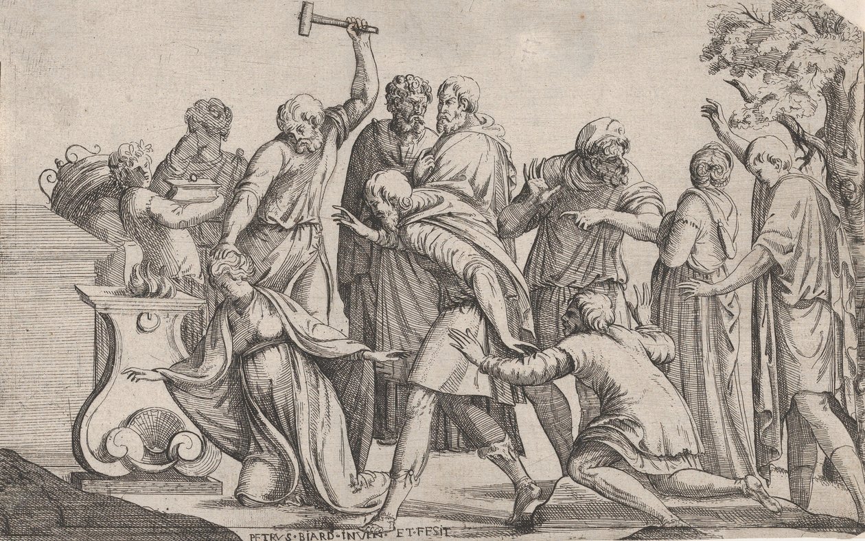 Opferung der Iphigenie, 1607-61 von Pierre Biard
