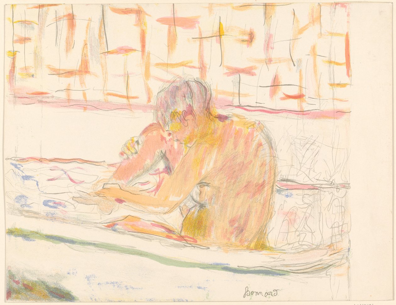 Frau in der Badewanne von Pierre Bonnard