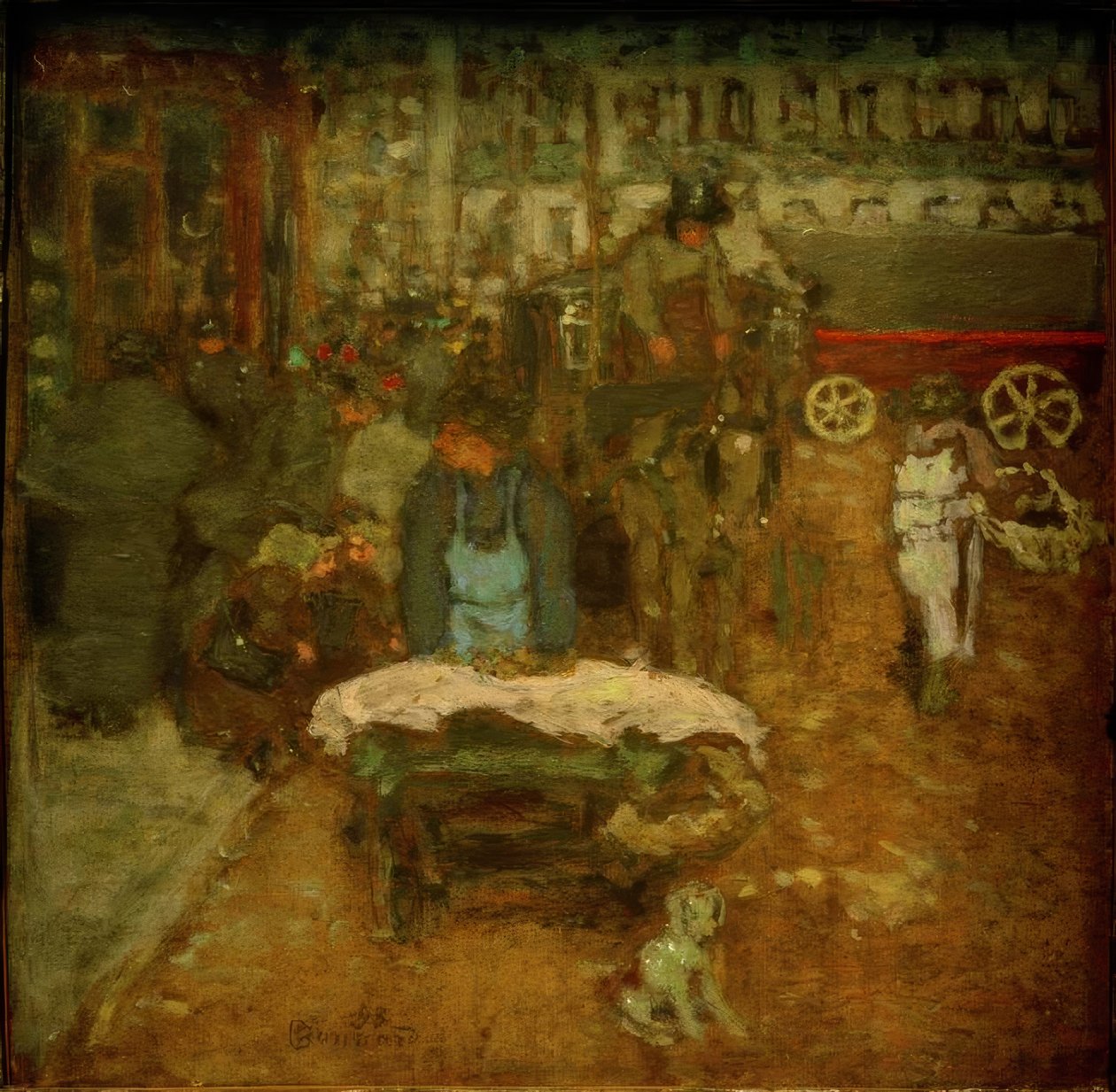 Auf dem Boulevard von Pierre Bonnard