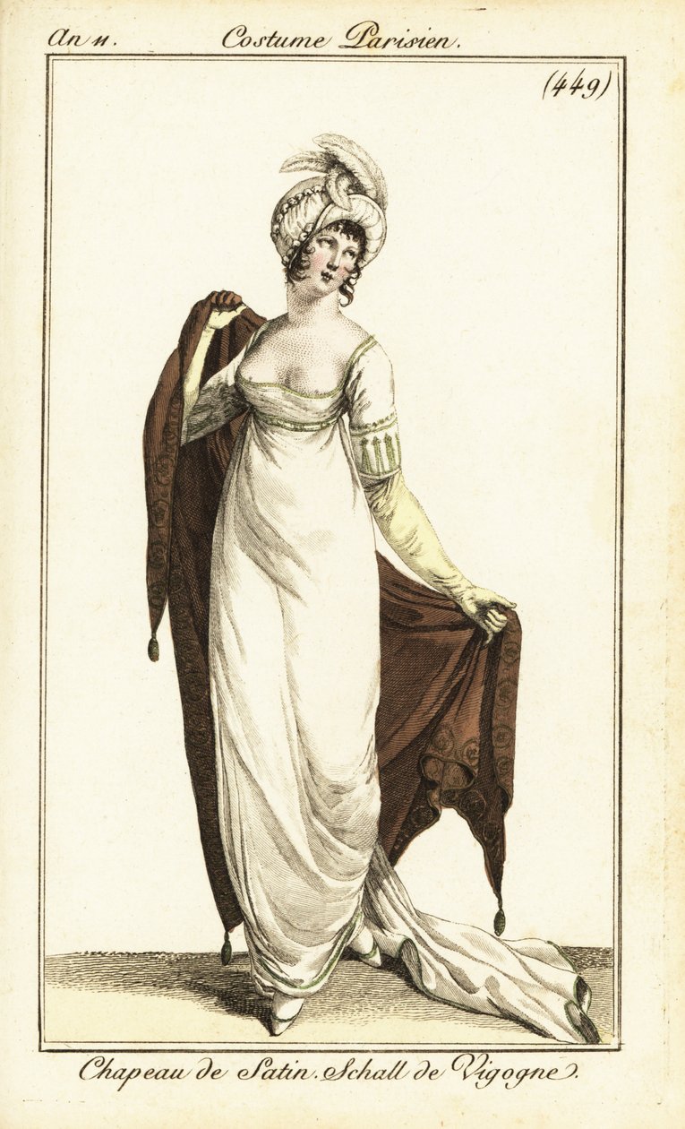 Merveilleuse im Opernkleid, Paris von Pierre Charles Baquoy