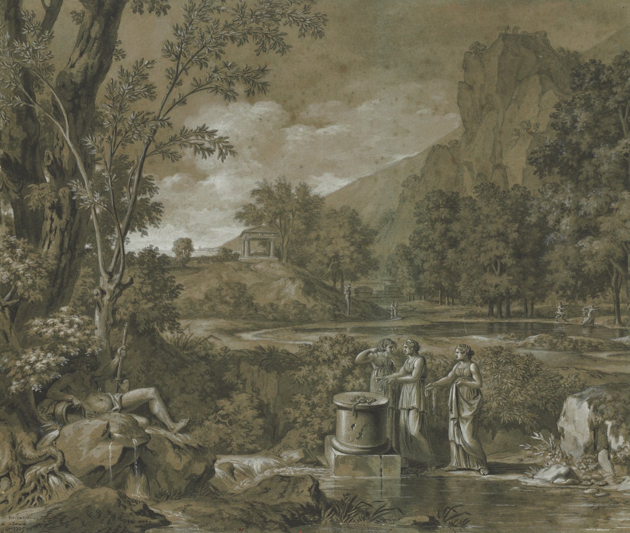Klassische Landschaft von Pierre Henri de Valenciennes