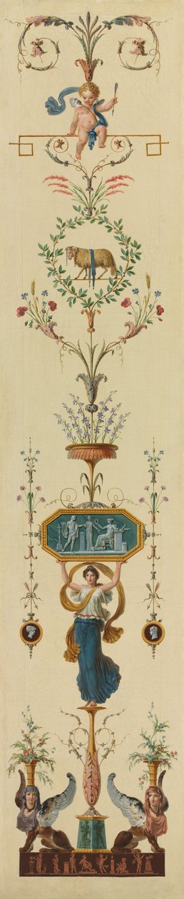 Dekoratives Panel von Pierre II Rousseau