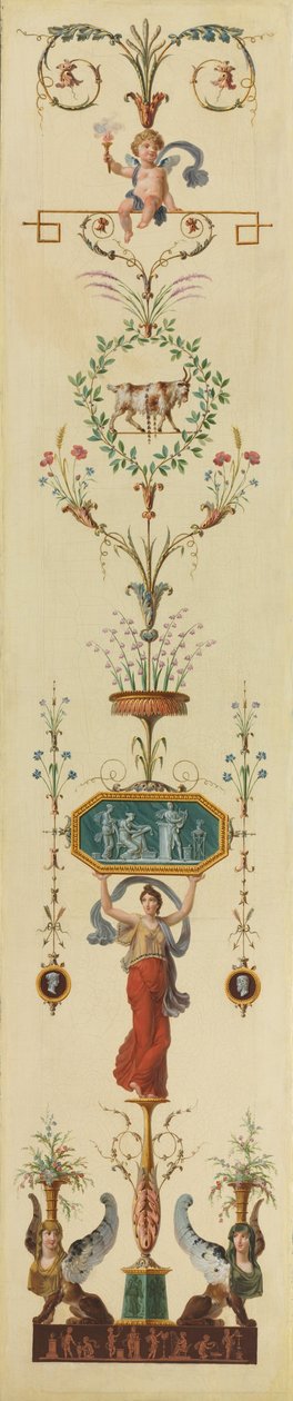 Dekoratives Panel von Pierre II Rousseau