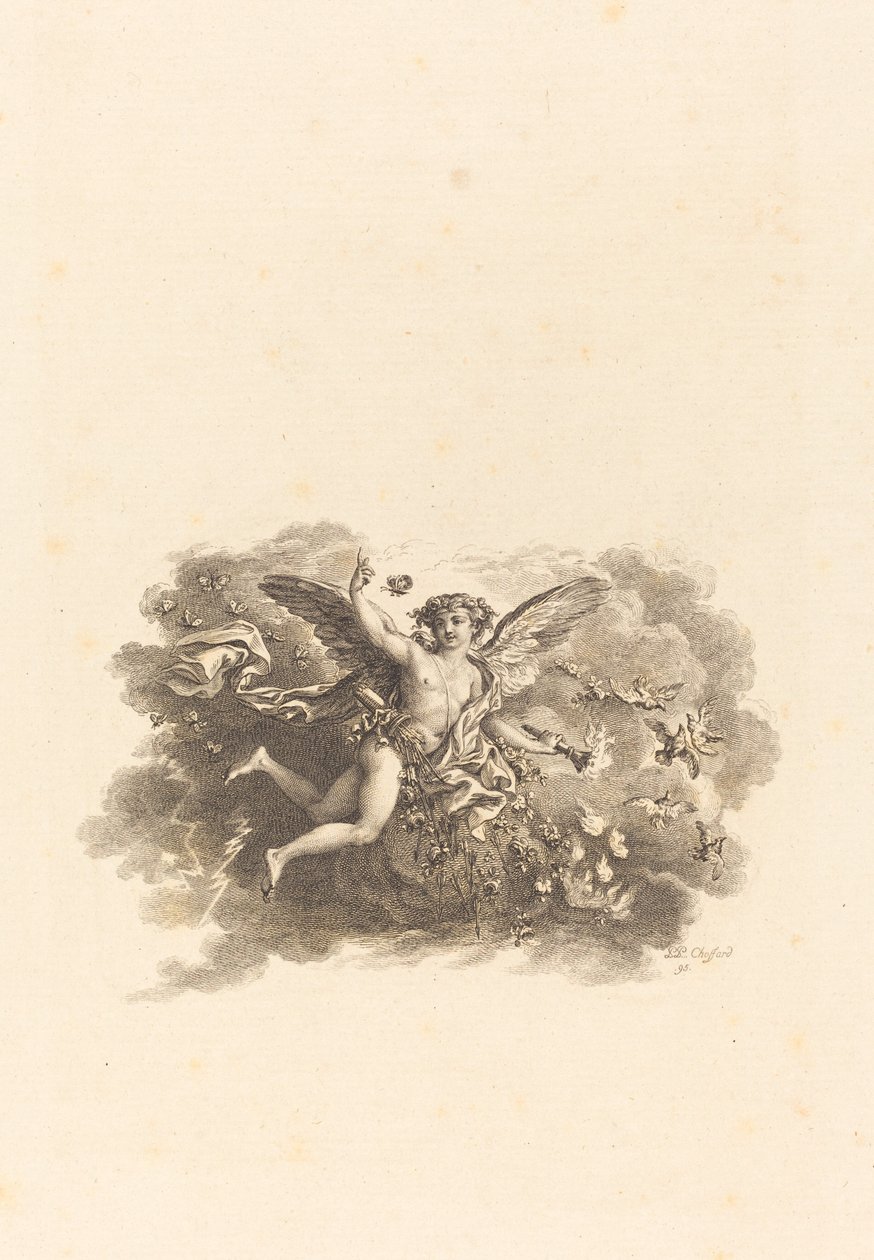 Fleuron für die Titelseiten von Pierre Philippe Choffard