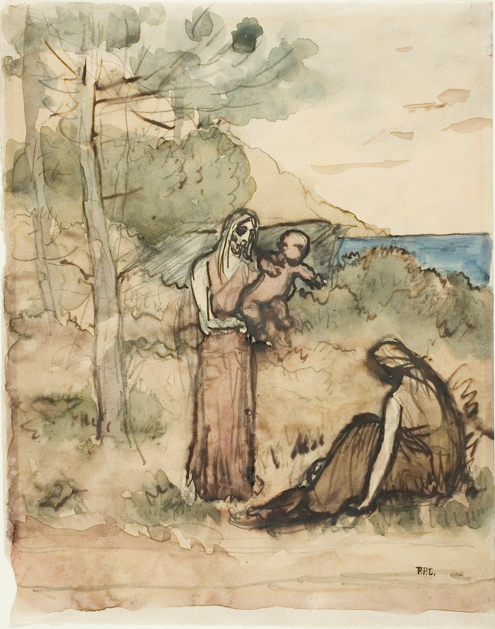 Fischerfamilie von Pierre Puvis de Chavannes