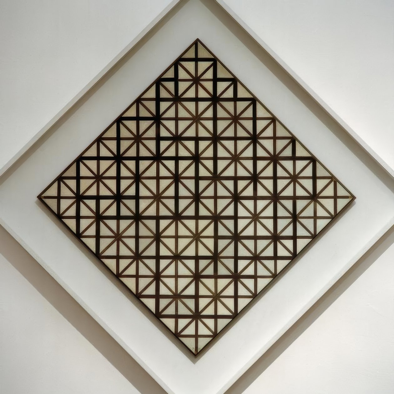 Komposition mit grauen Linien von Piet Mondrian