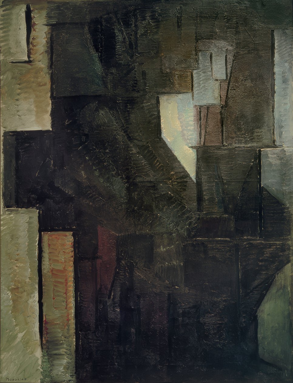 Porträt einer Dame von Piet Mondrian