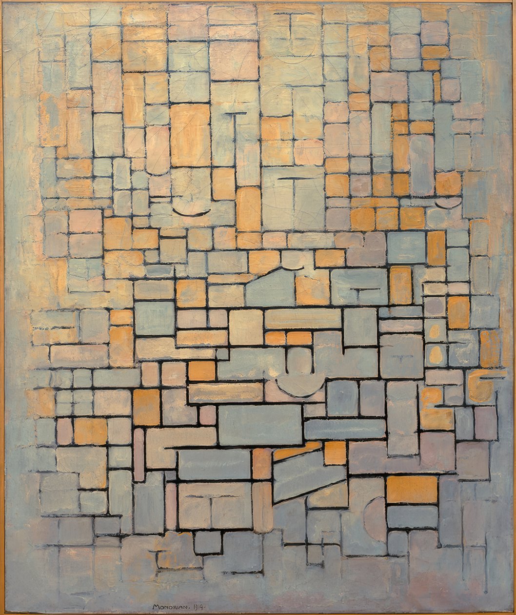 Tableau Nr. 1; Komposition Nr. 1; Komposition 7 von Piet Mondrian