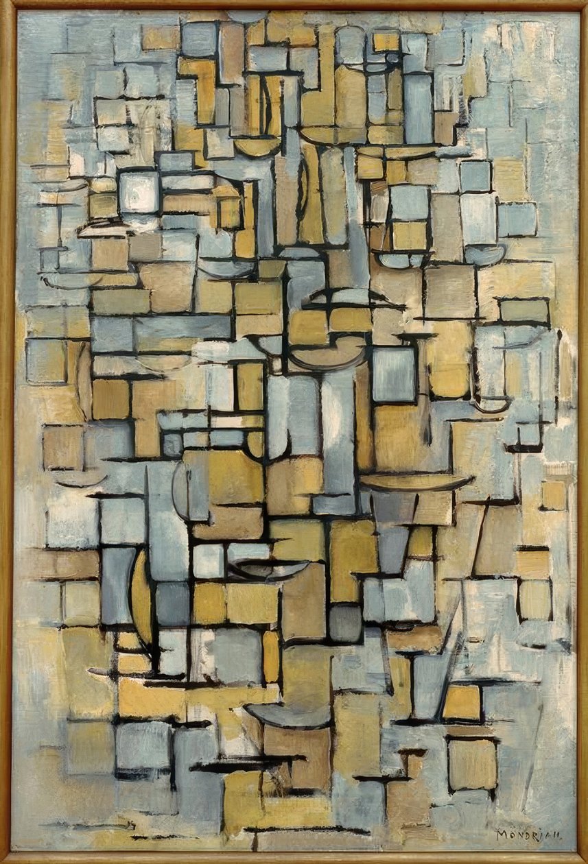 Tableau Nr. 1; Komposition in Linie und Farbe von Piet Mondrian