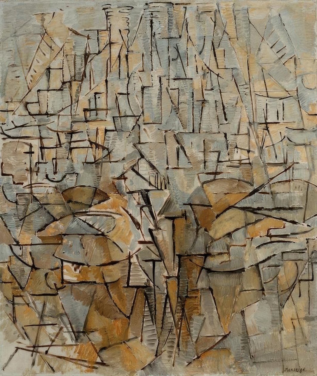 Tableau Nr. 4; Komposition Nr. VIII; Komposition 3 von Piet Mondrian