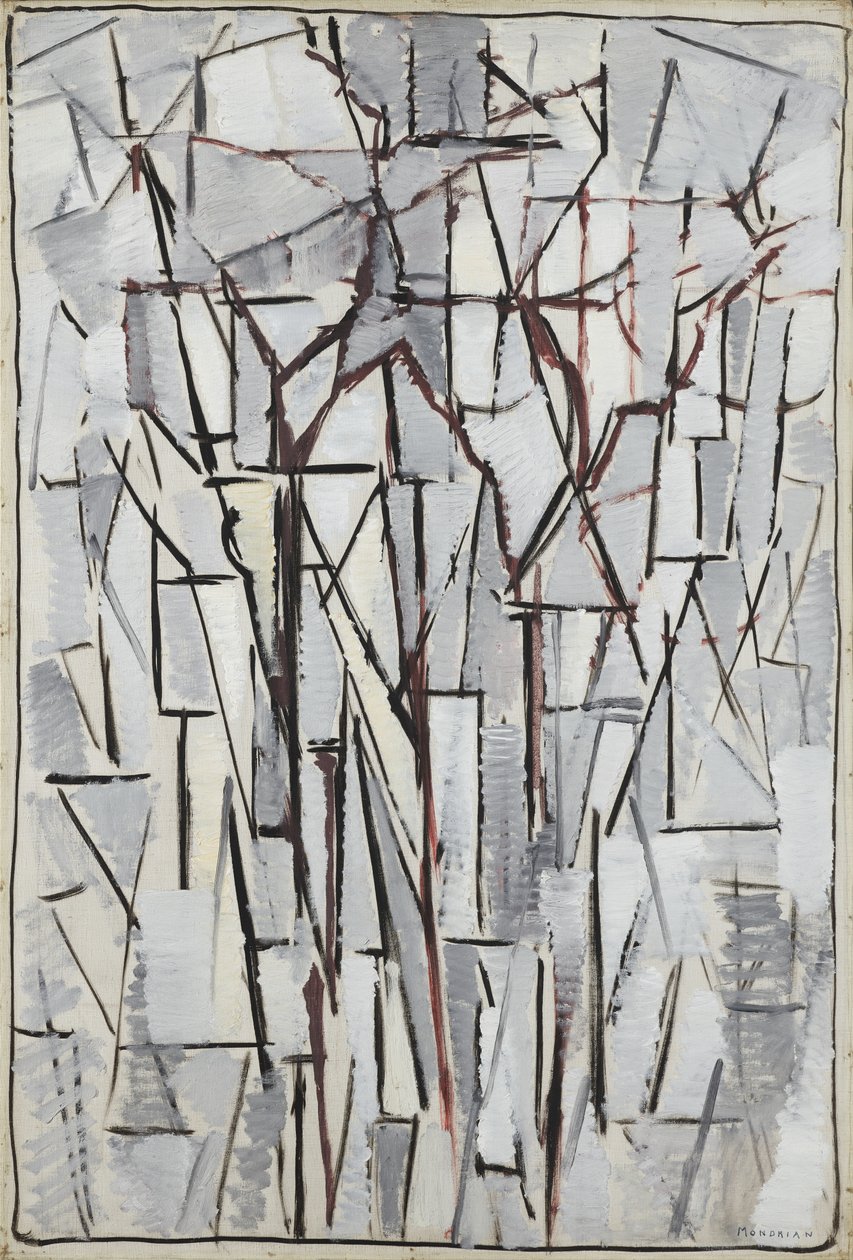 Komposition Bäume 2, 1912-13 von Piet Mondrian