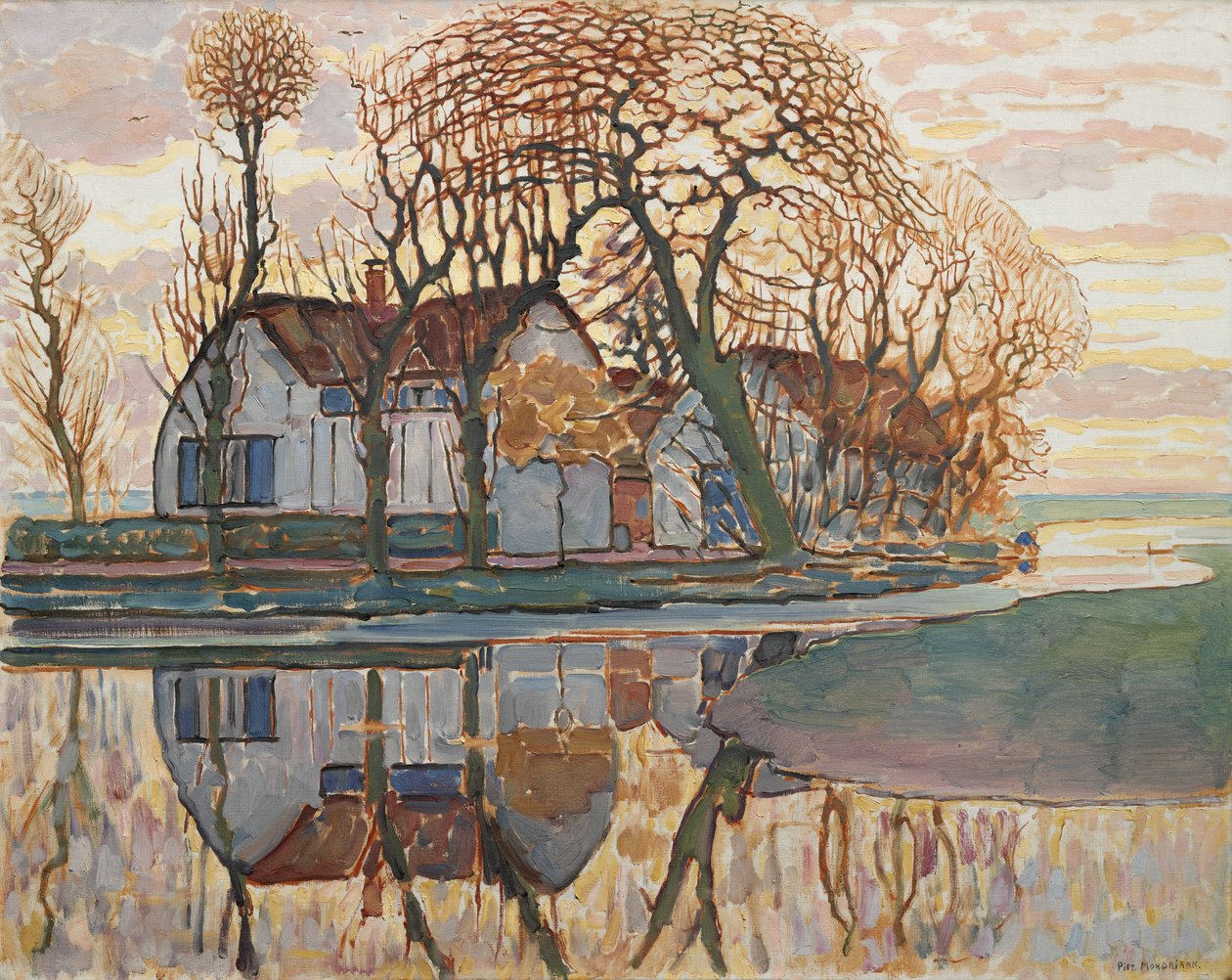 Bauernhof bei Duivendrecht von Piet Mondrian