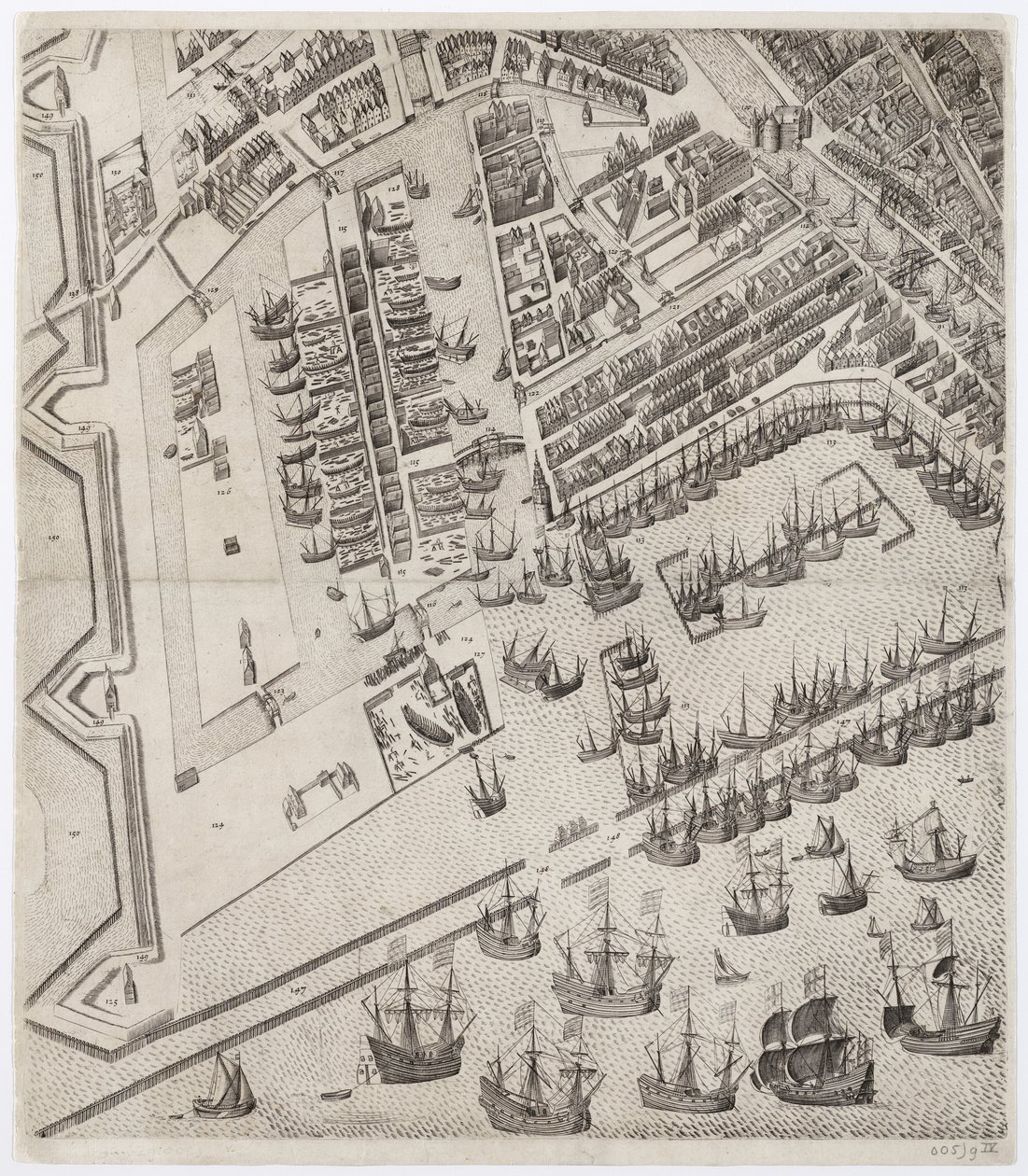 Amstelodamum, Hauptstadt von Holland, berühmtester Handelsplatz Europas von Pieter Bast