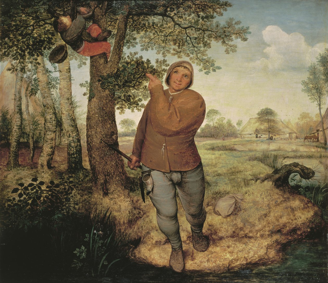 Bauer und Vogelnester, 1568 von Pieter Bruegel the Elder