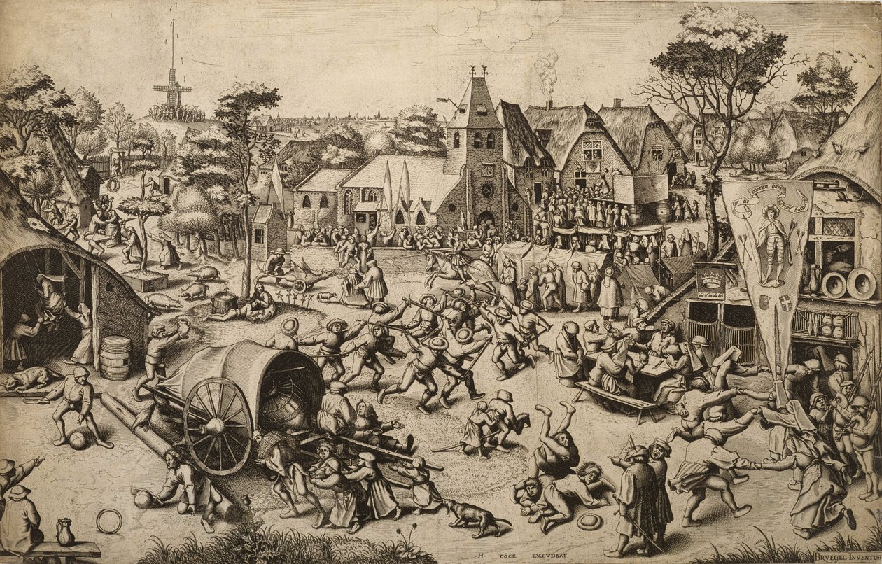 Der Jahrmarkt am Sankt-Georgs-Tag von Pieter Bruegel the Elder