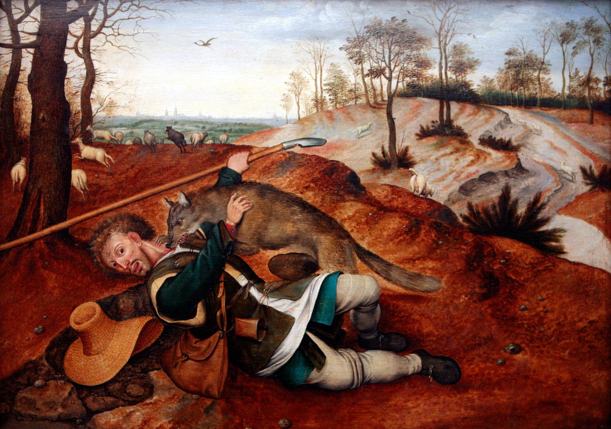Der gute Hirte von Pieter Brueghel the Younger