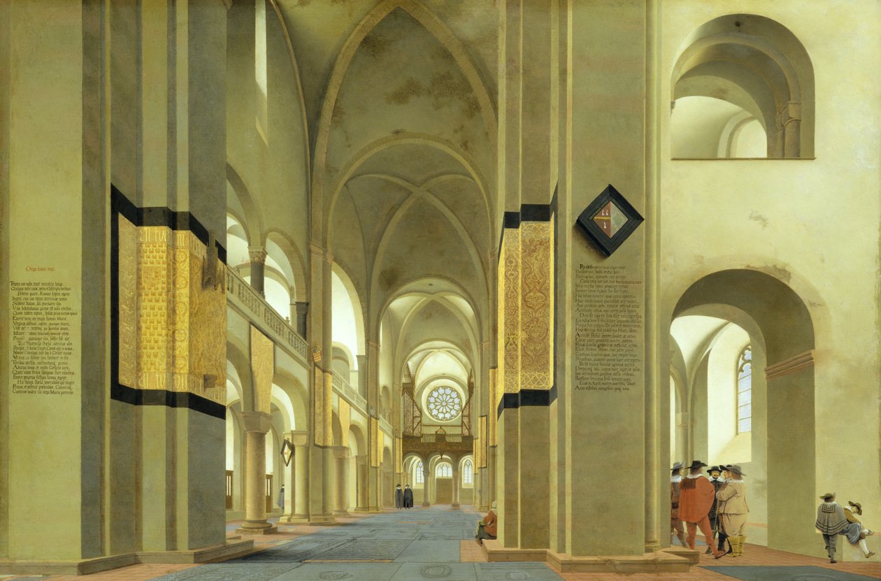 Innenraum der Marienkirche in Utrecht, 1638 von Pieter Janszoon Saenredam
