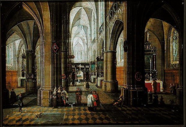 Innenraum einer Kirche von Pieter the Elder Neefs
