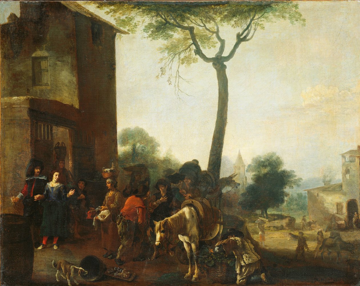 Weinlese von Pieter Bodding van Laer (manner of)