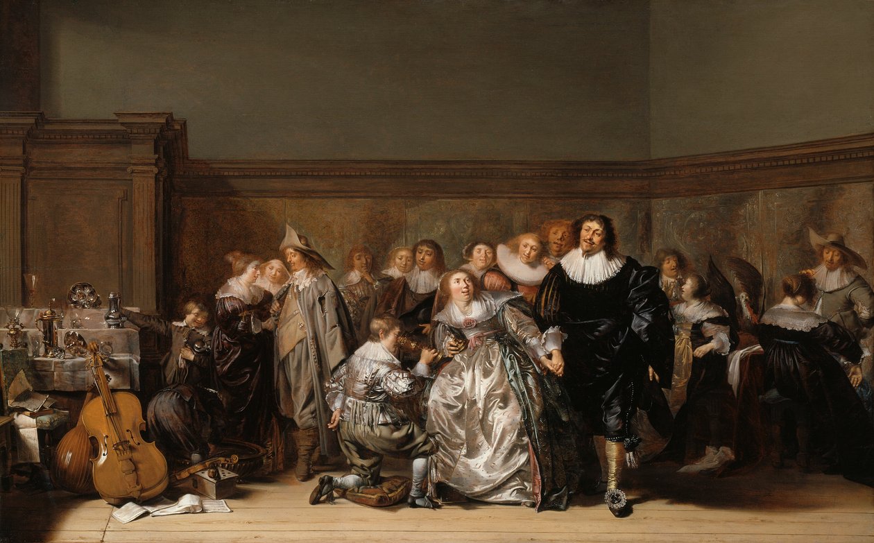 Eine elegante Gesellschaft von Pieter Codde
