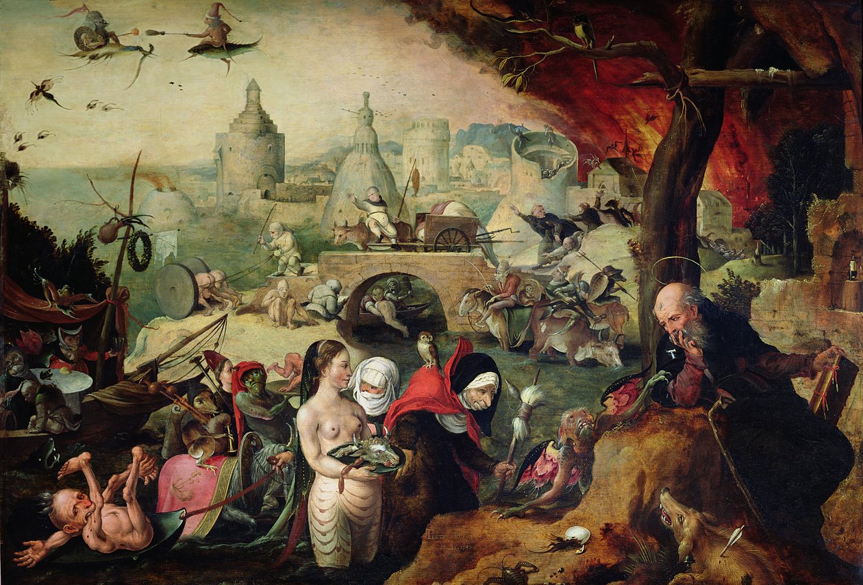 Die Versuchung des heiligen Antonius, 1547 von Pieter Huys