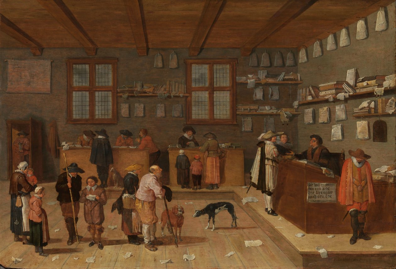 Das Büro des Anwalts von Pieter de Bloot