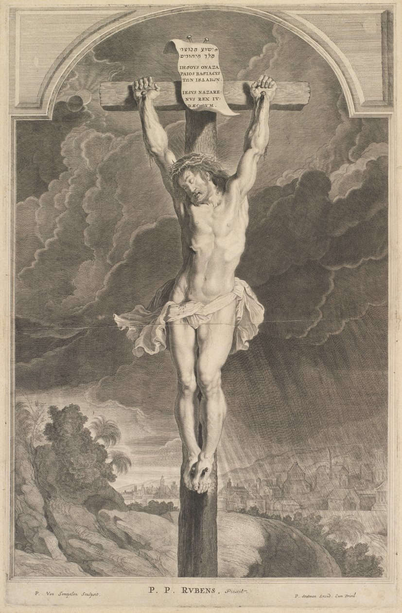 Christus am Kreuz von Pieter van Sompel