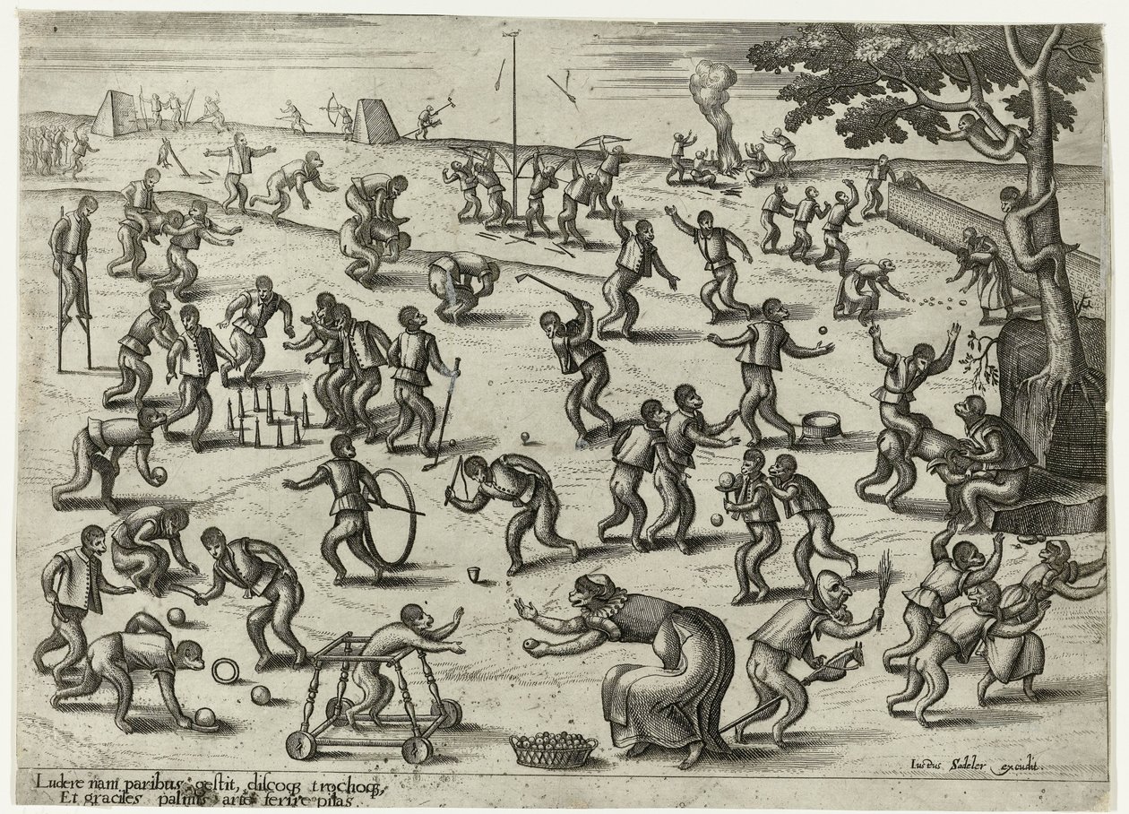 Kinderspiele von Pieter van der Borcht (I)