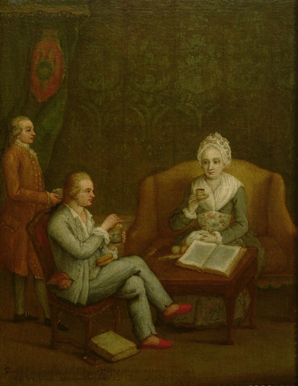 Adriana Giustinian Barbarigo und ihr Sohn Gerolamo Ascanio, ca. 1776-79 von Pietro Longhi