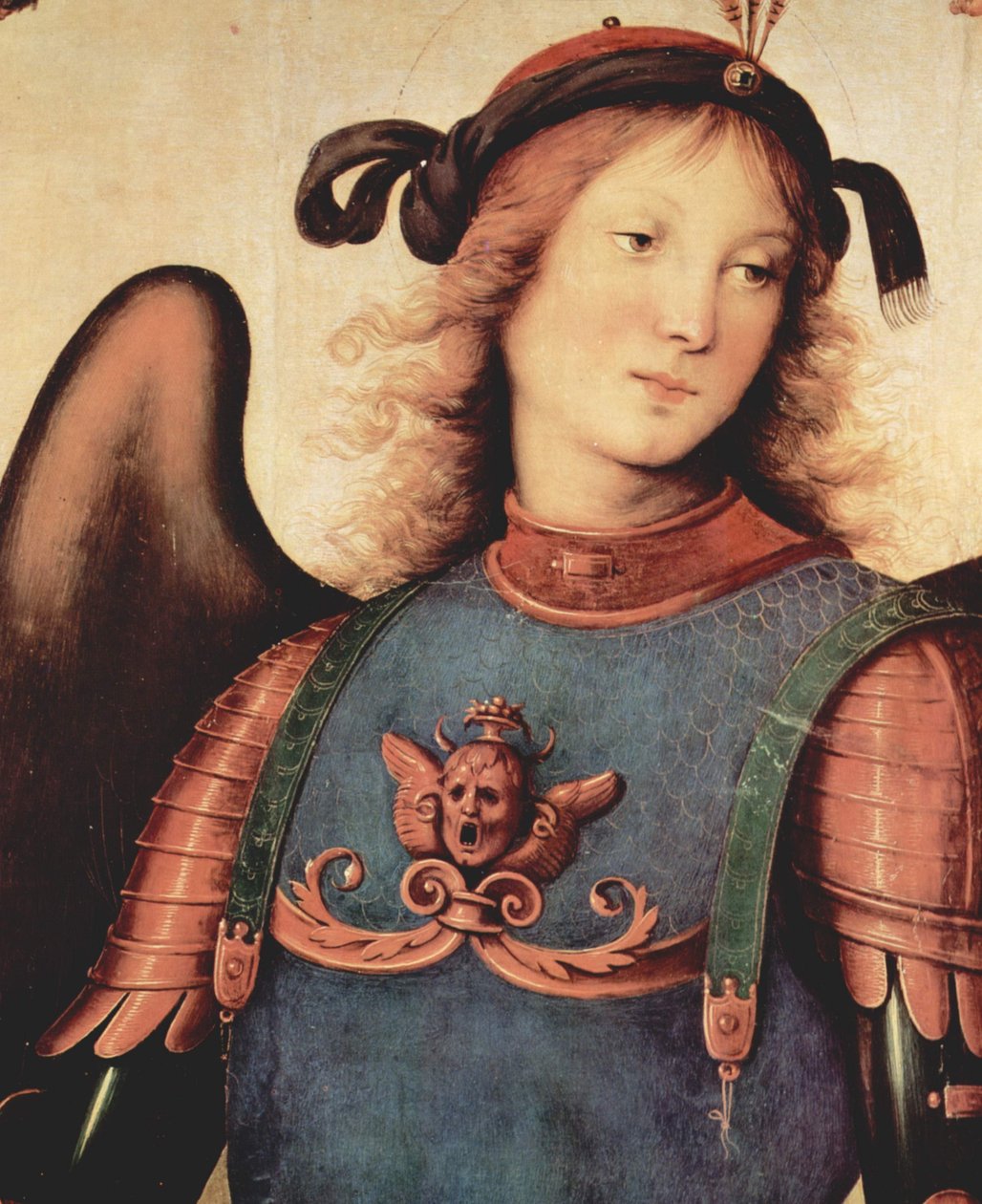 Mariä Himmelfahrt mit vier Heiligen (Detail) von Pietro Perugino