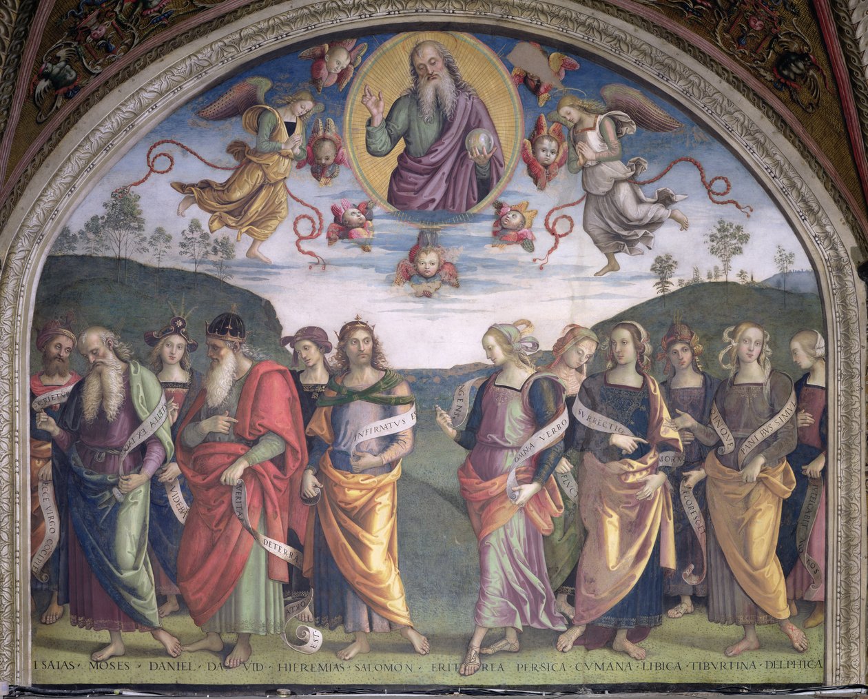 Der ewige Vater in Herrlichkeit mit Propheten und Sibyllen, aus der Sala dell