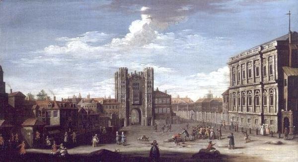 Altes Whitehall und Privy Gardens von Pietro Fabris