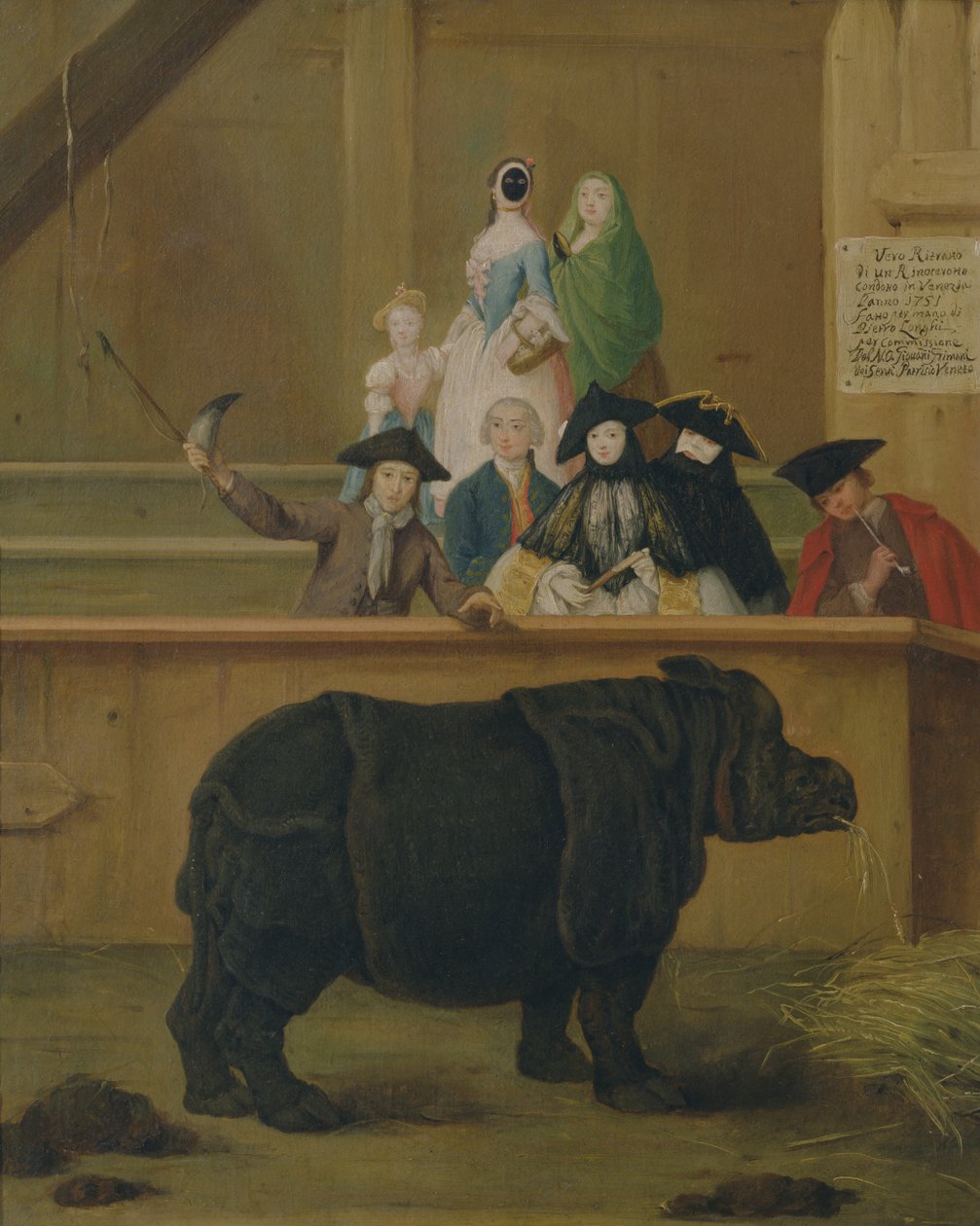 Das Nashorn, 1751 von Pietro Longhi