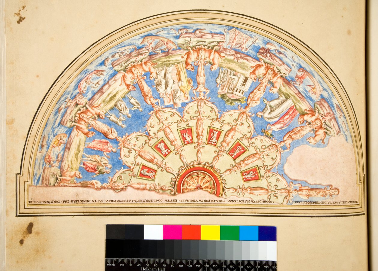 Entwurf für eine Deckenlunette von Pietro Santi Bartoli