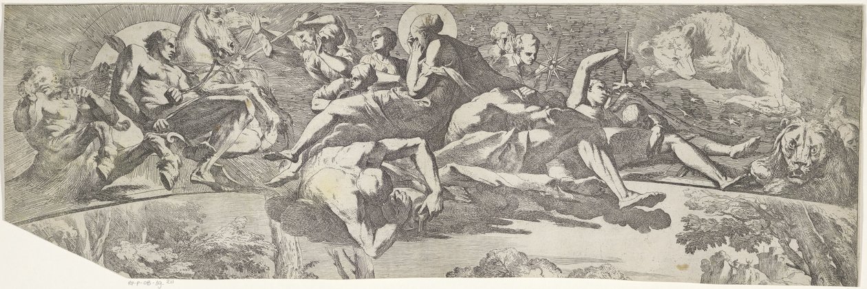 Allegorie des Herbstes (oberer Teil) von Pietro Testa