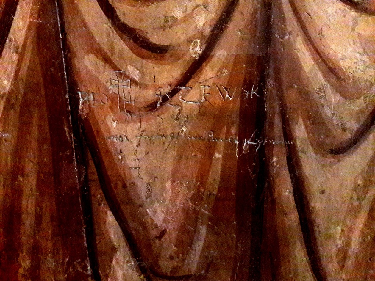 Graffiti-Signatur zur Erinnerung an die Union von Lublin von Piotr Jeżewski