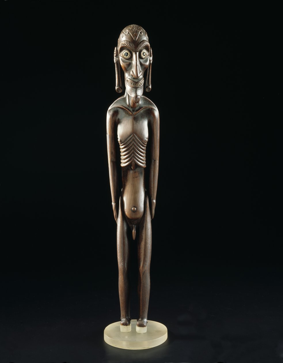 Holzfigur in Form eines Mannes, von der Osterinsel, vor 1894 von Polynesian