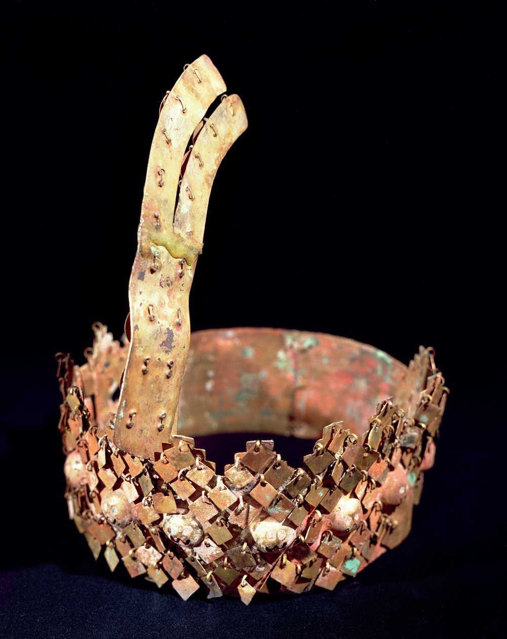 Diadem, Chimu (Gold) von Pre Columbian