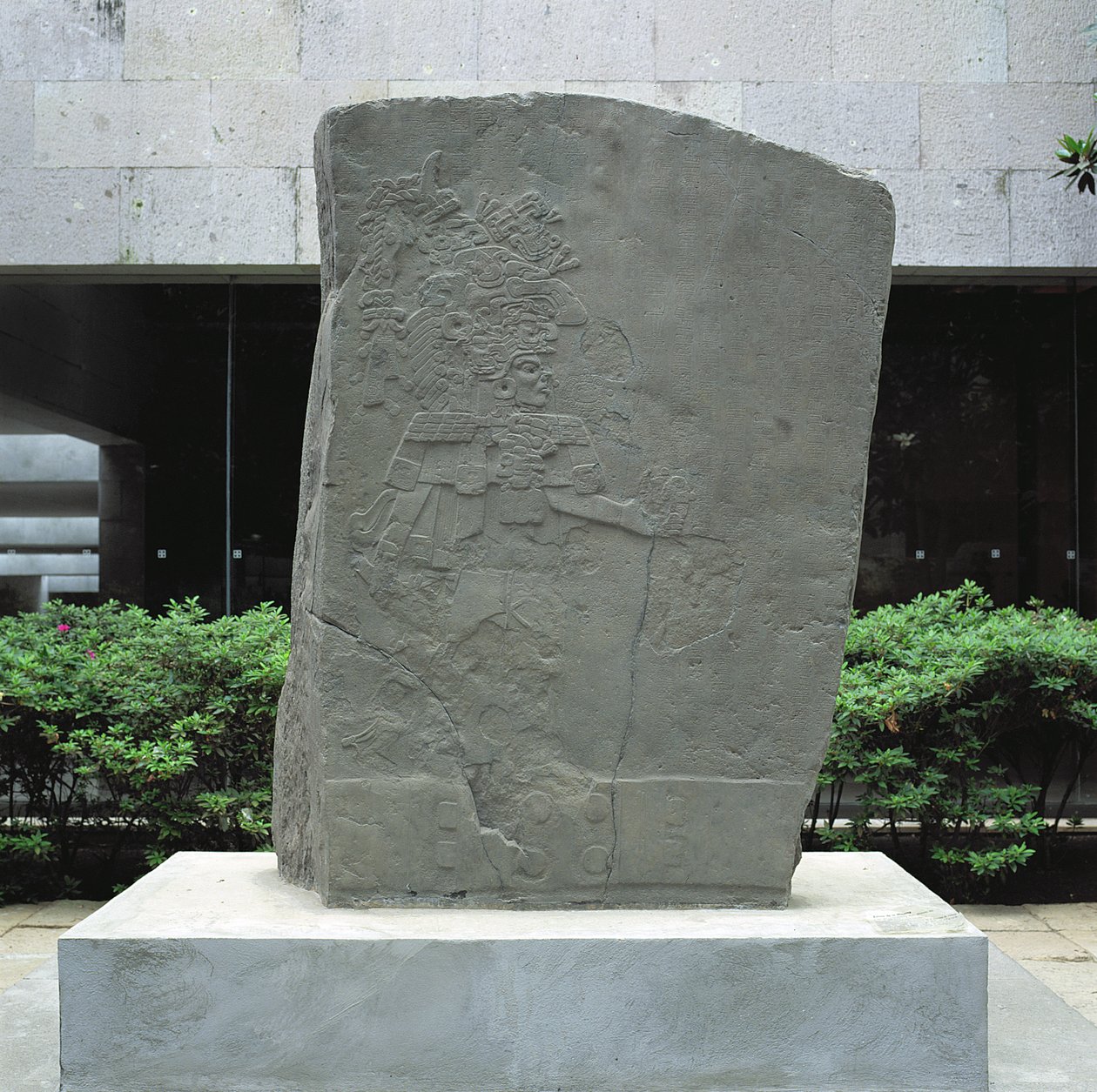 Die Stela von La Mojarra, Stela 1, späte vorklassische Periode, ca. 143-156 n. Chr., Veracruz, Mexiko von Pre Columbian