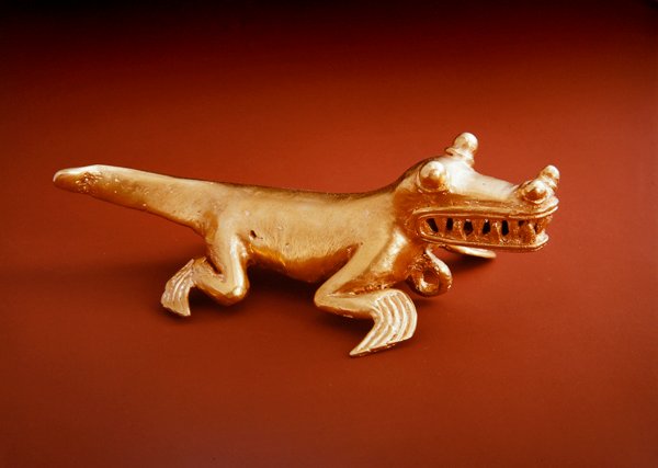 Alligatoranhänger, Chiriqui-Kultur Panama von Pre Columbian Pre Columbian